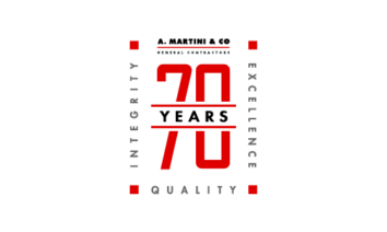 A. Martini 70 Year Anniversary logo design