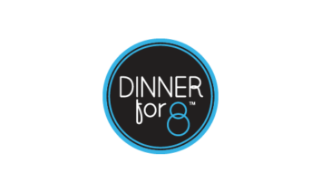 Dinner for 8 logo design