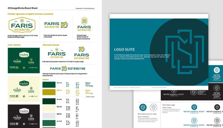 Brand Guidelines Examples: Sheet VS Booklet