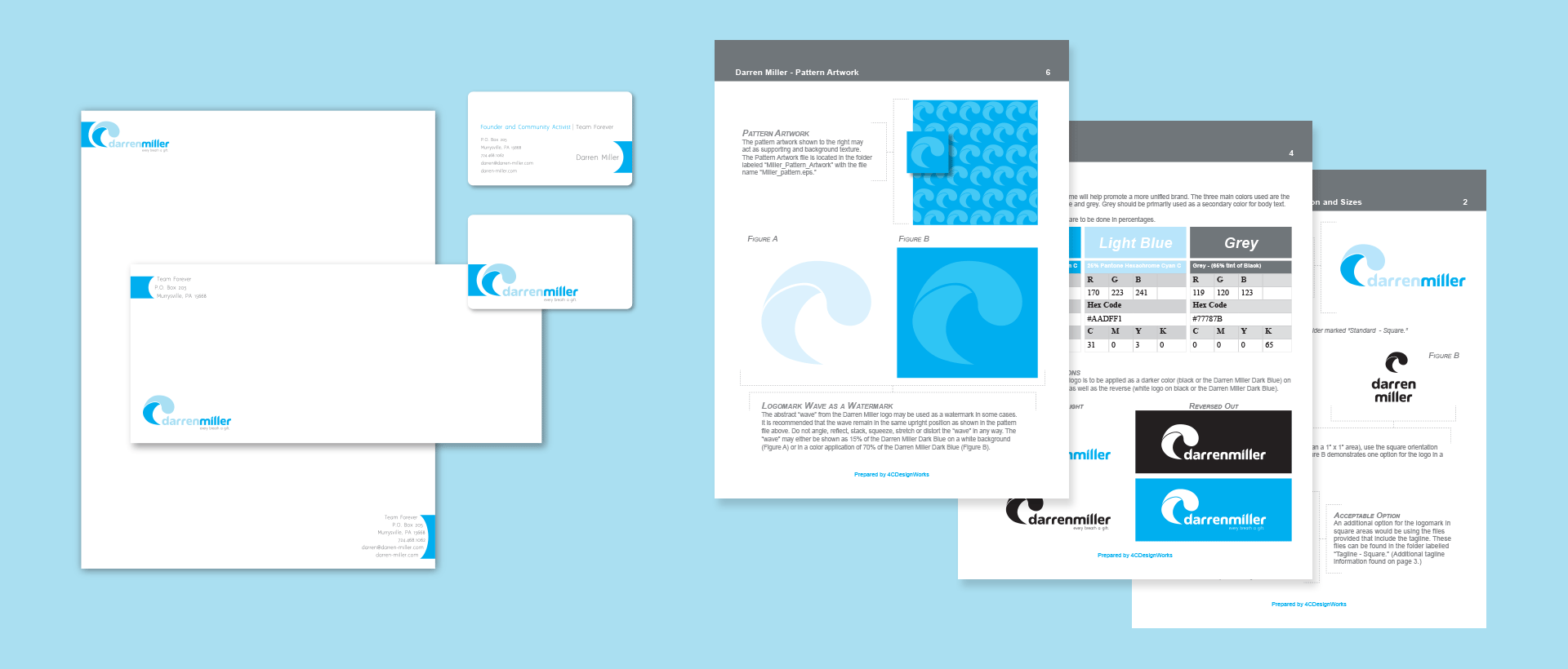 DarrenMiller-stationery-brand-guide Award-winning stationery design and logo design