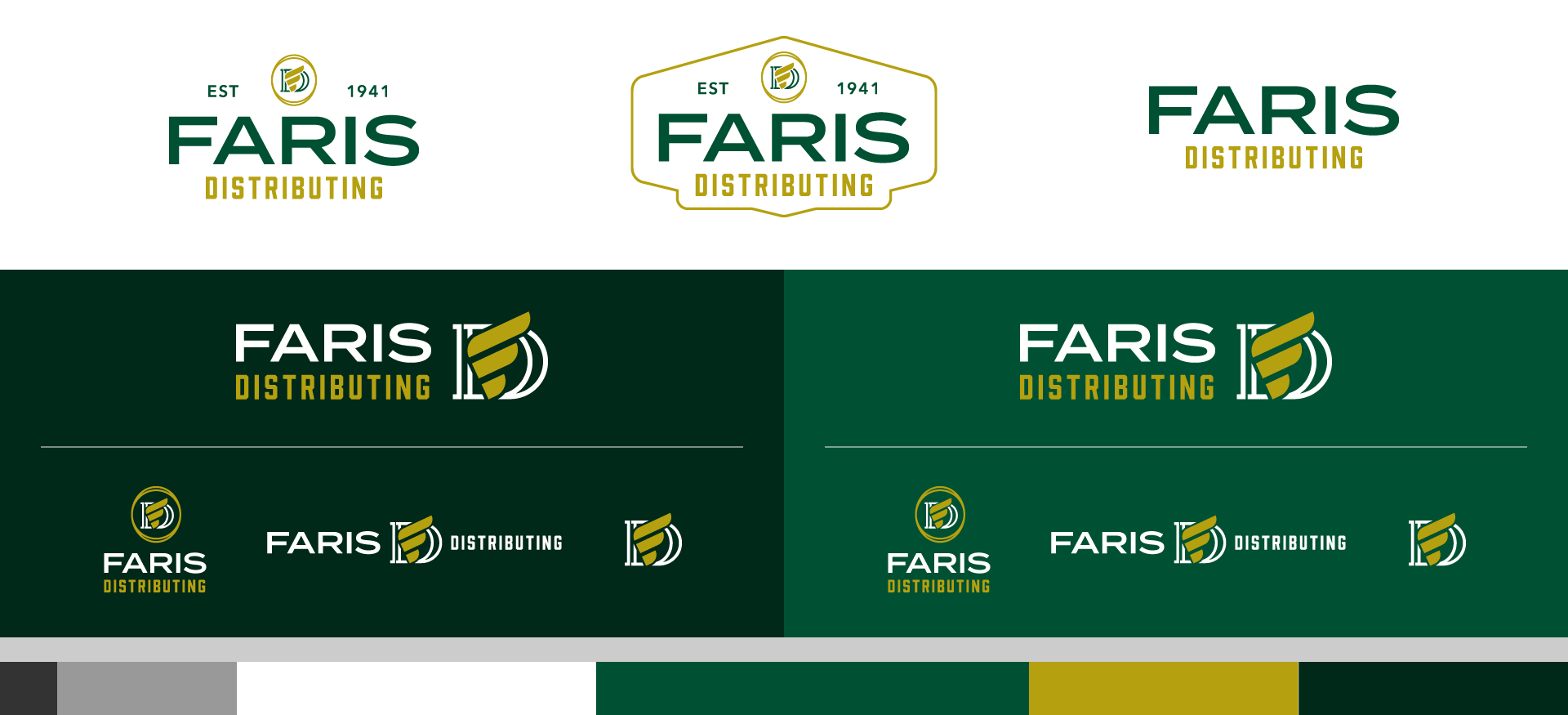 Faris Distribution Logo & Color Suite