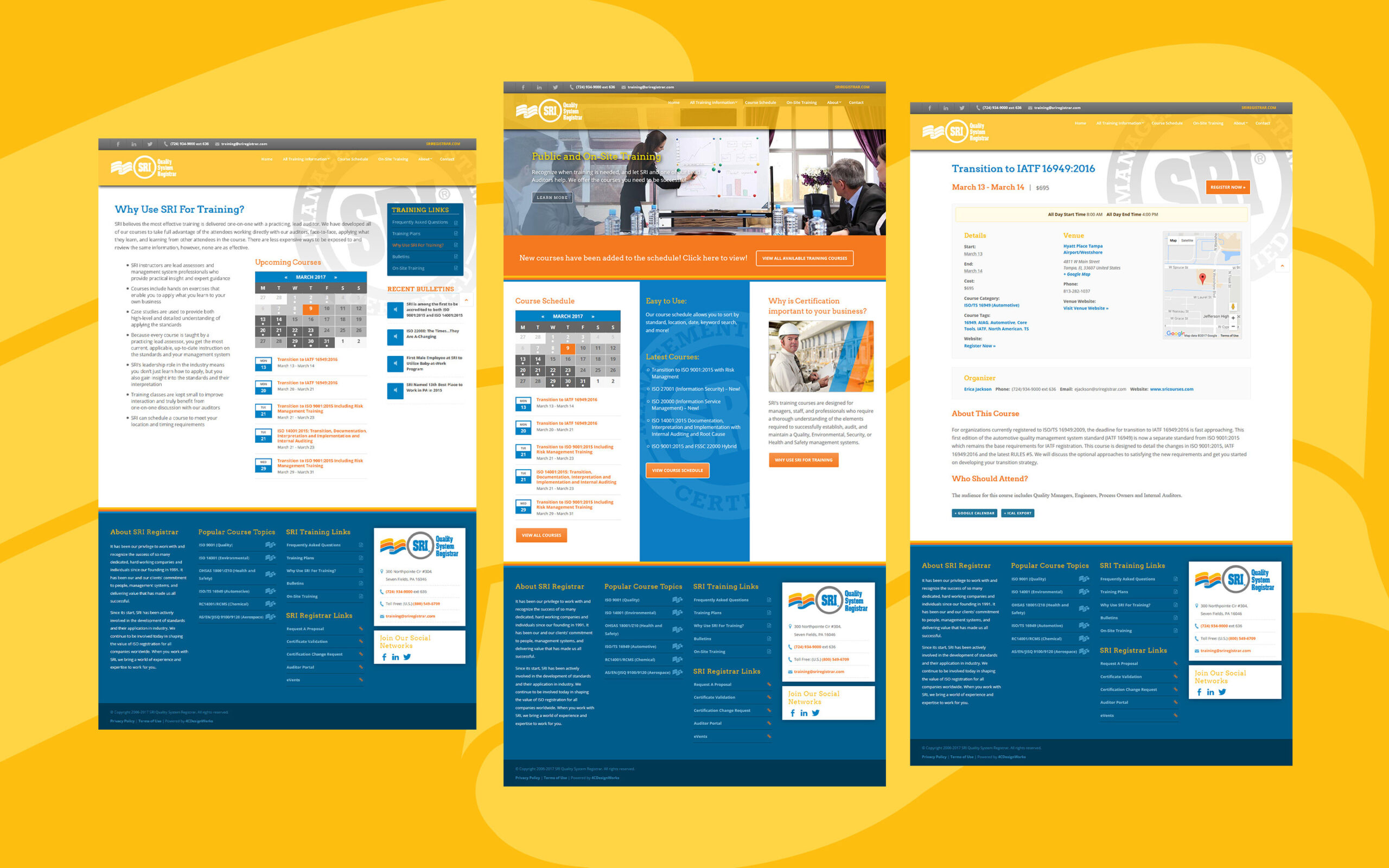 SRI-courses-website-web-pages SRI Courses Website