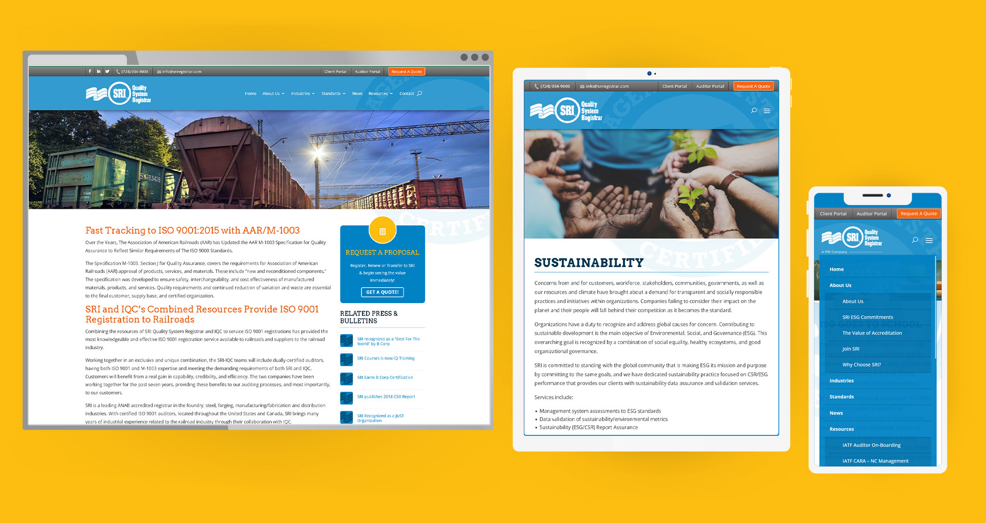 SRI-registrar-responsiveViews SRI Registrar Responsive Website Views