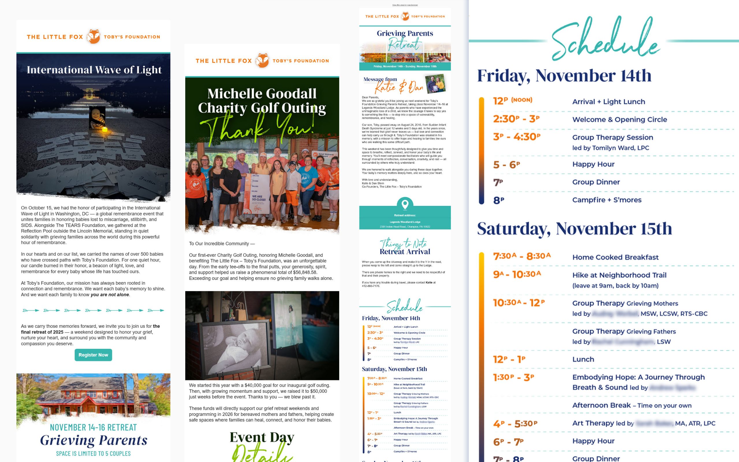 The Little Fox - Toby's Foundation Email Campaign Support