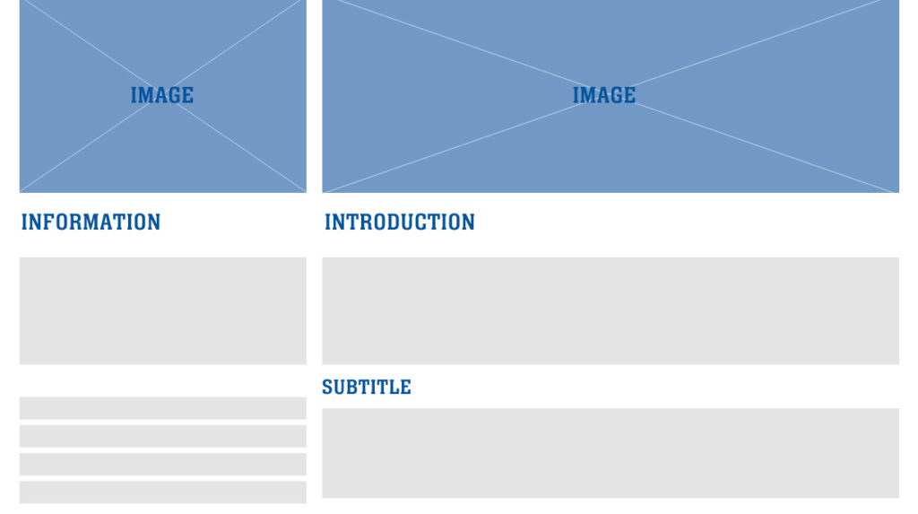 Example Organization of a Construction Website Project Page based on content available.