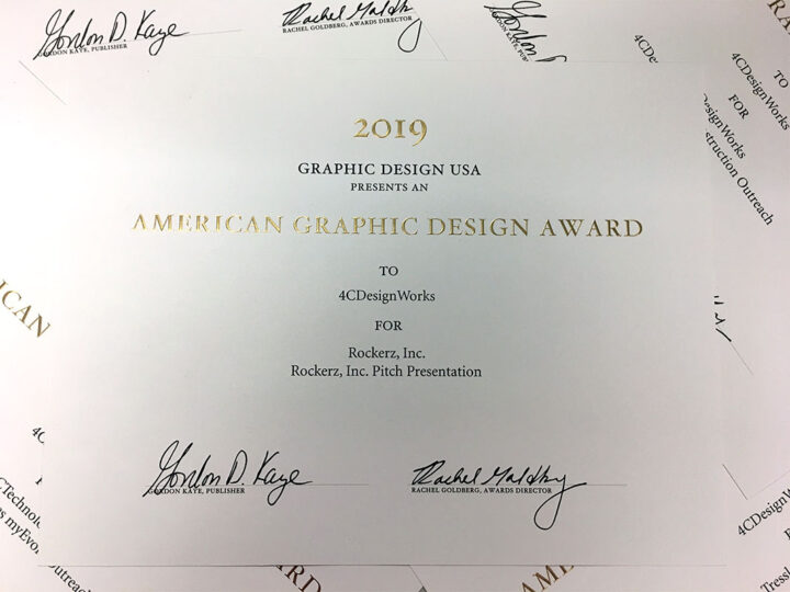 2019 GDUSA American Graphic Design Awards & 2019 MarCom Awards