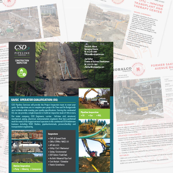 Cut sheet, flyers, case studies design support