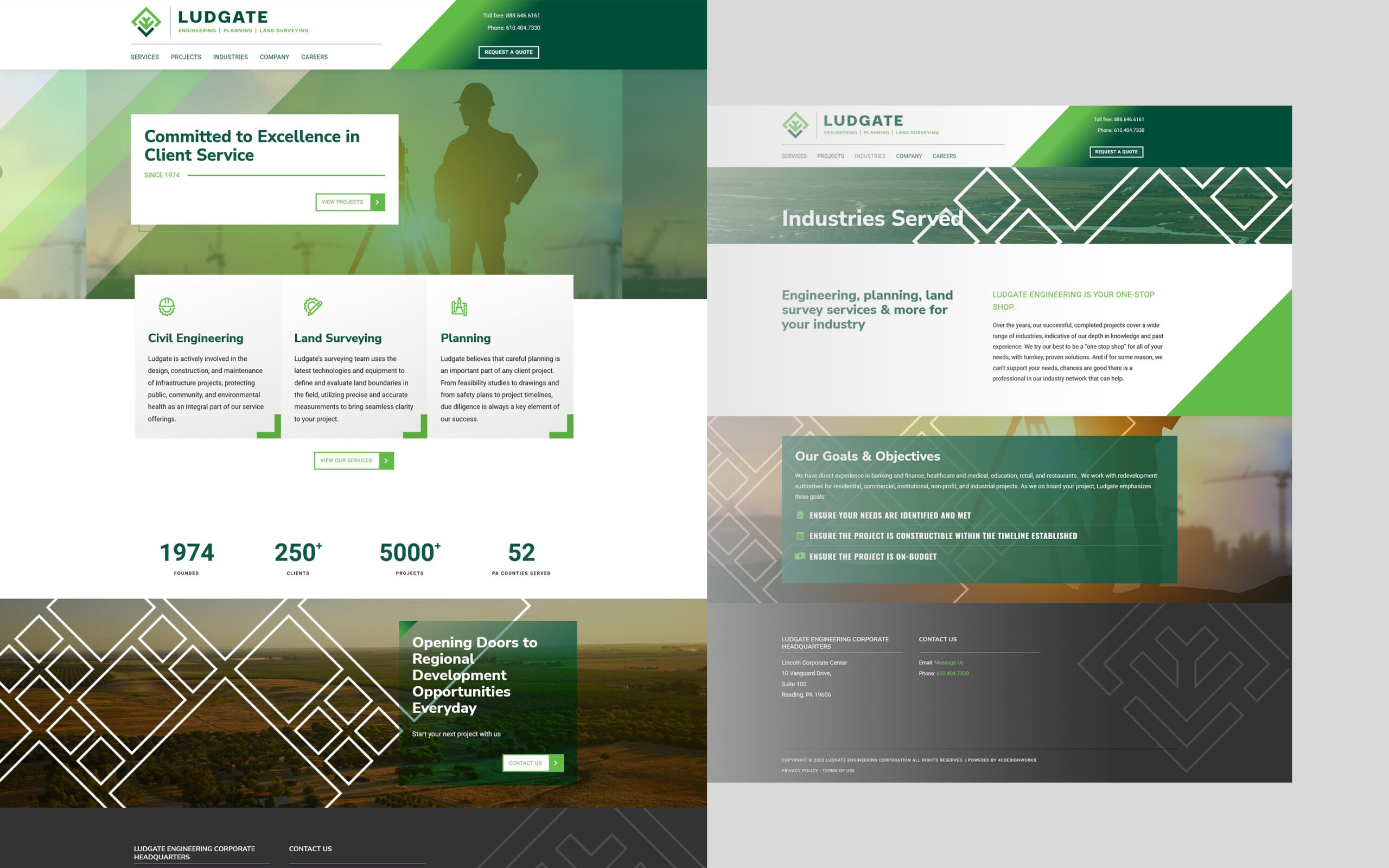 ludgate-engineering-web-home-industries-pages Ludgate Engineering Corporation Website Pages