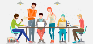 Millenials in charge Illustration