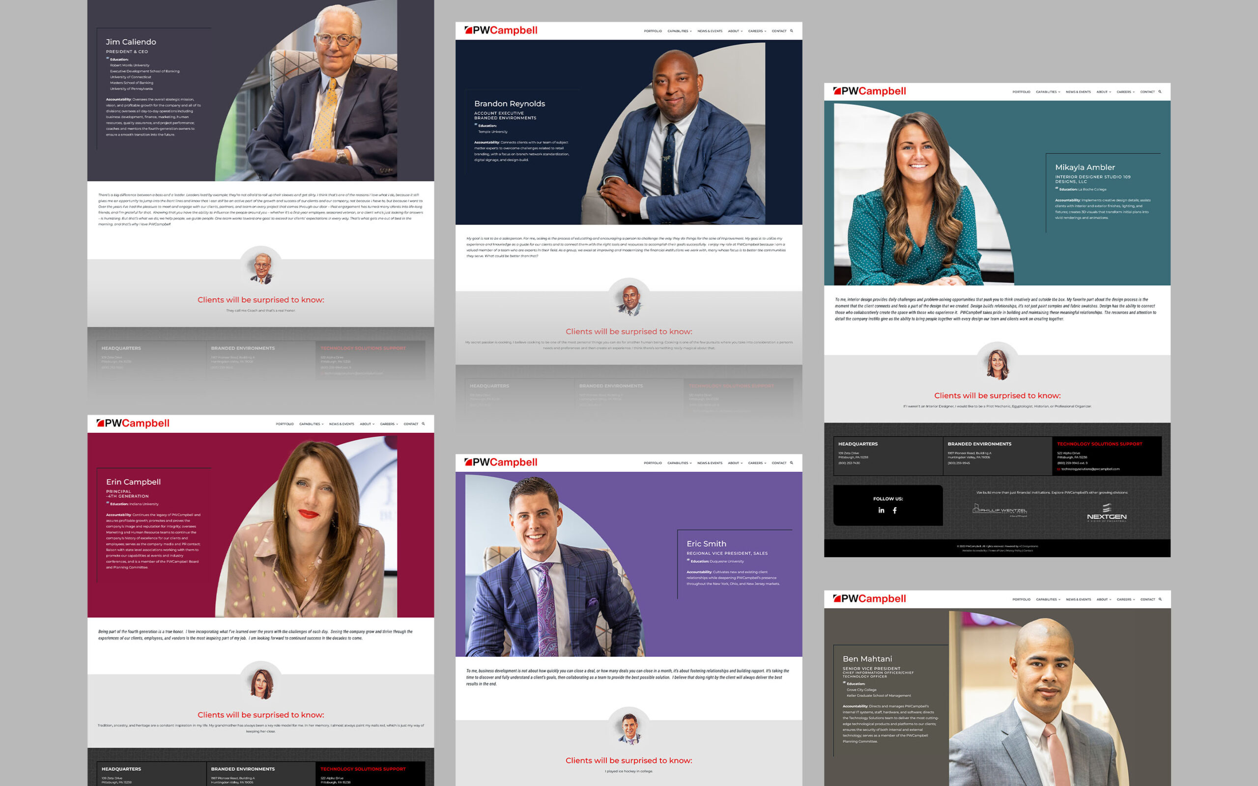 pwcampbell-web-team-pages PWCampbell Website Team Pages
