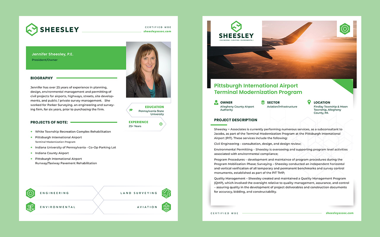 sheesley-bio-project-templates Sheesley + Associates Project Sheet & Team Member Bio Templates