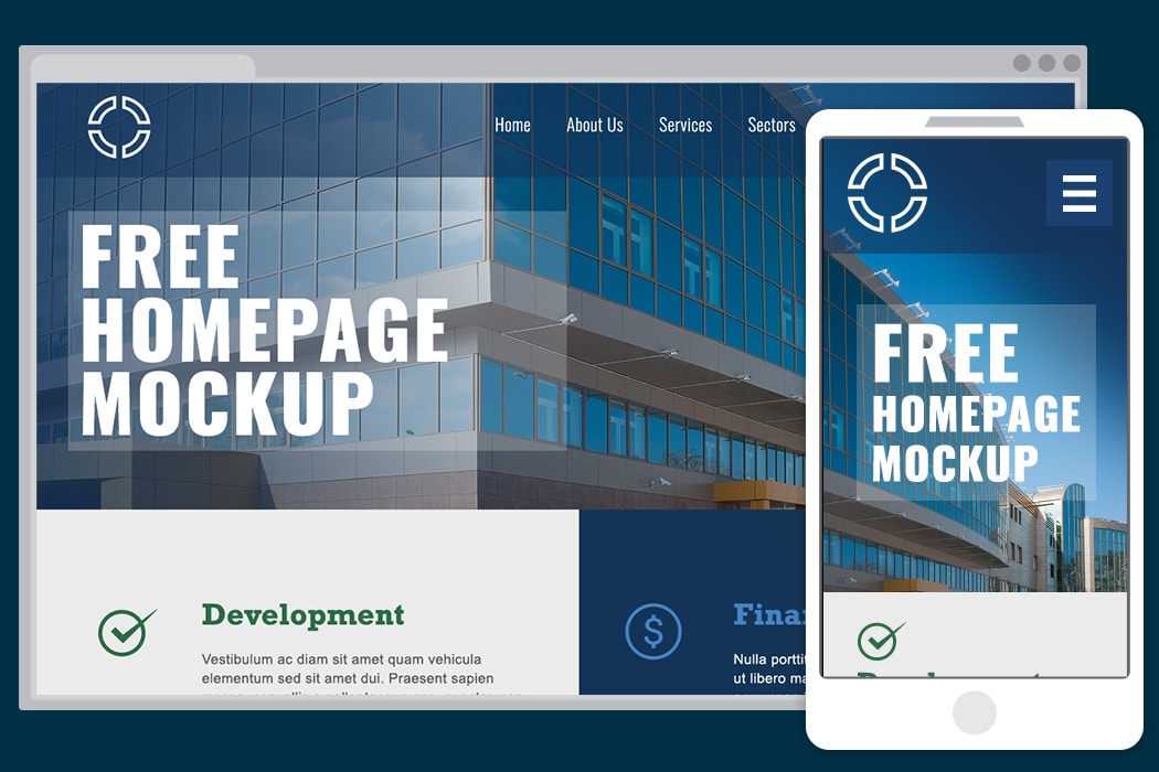 FREE Website Design Mockup