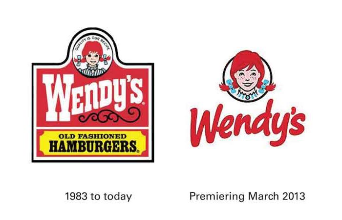 Wendys Before & March 2013 Logo